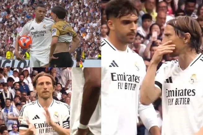 马卡：姆巴佩罚点前阿森西奥与莫德里奇交流，破门后魔笛开心庆祝